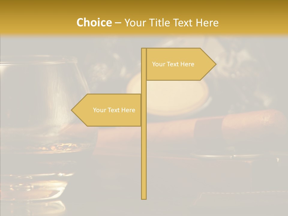 Drink Date Cognac PowerPoint Template