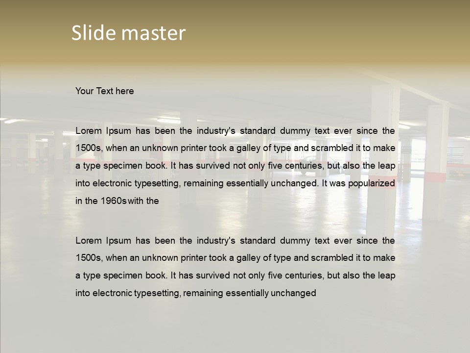 Wide City Shop PowerPoint Template