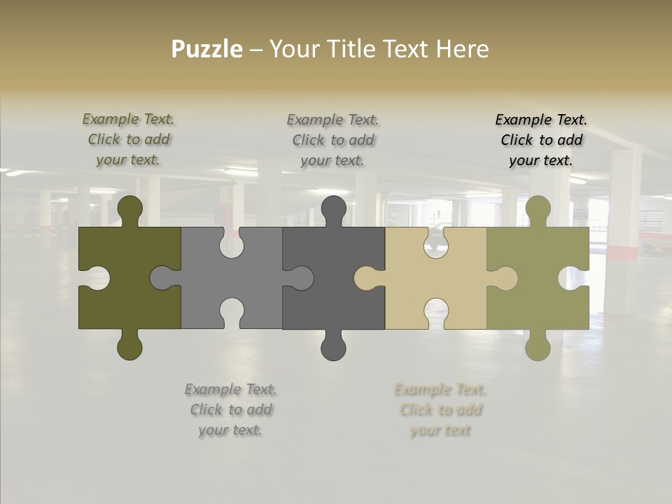 Wide City Shop PowerPoint Template