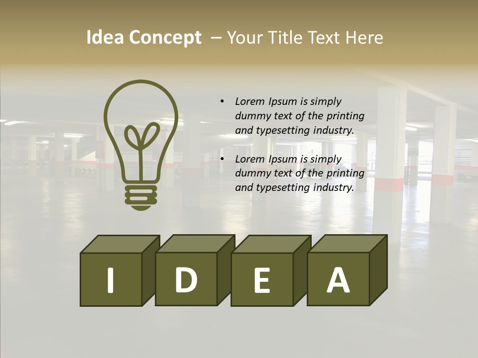 Wide City Shop PowerPoint Template