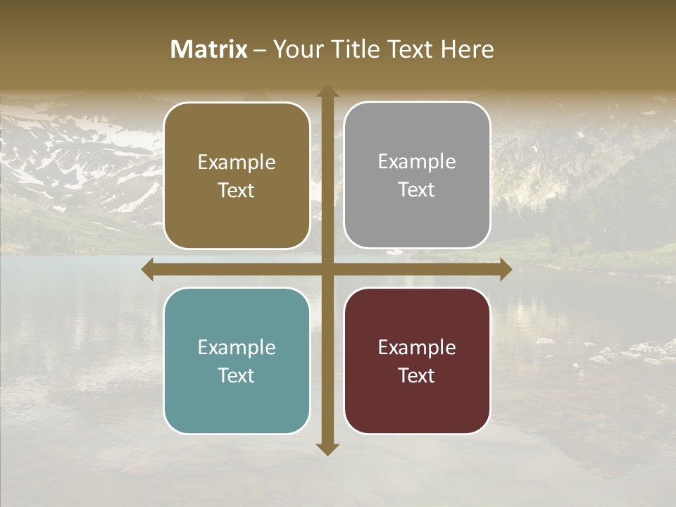 Turquoise Sky Sunset PowerPoint Template