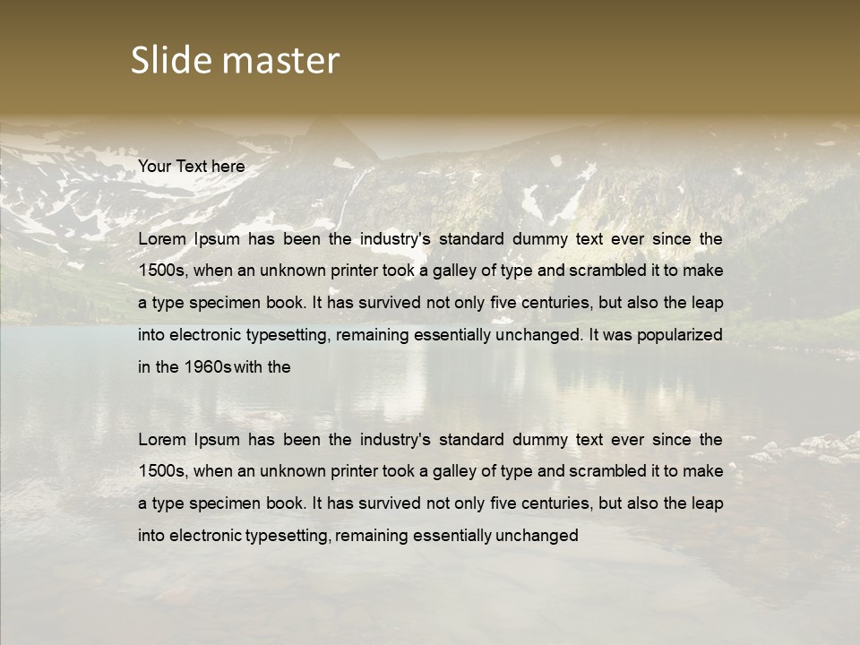 Turquoise Sky Sunset PowerPoint Template