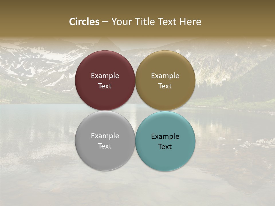 Turquoise Sky Sunset PowerPoint Template