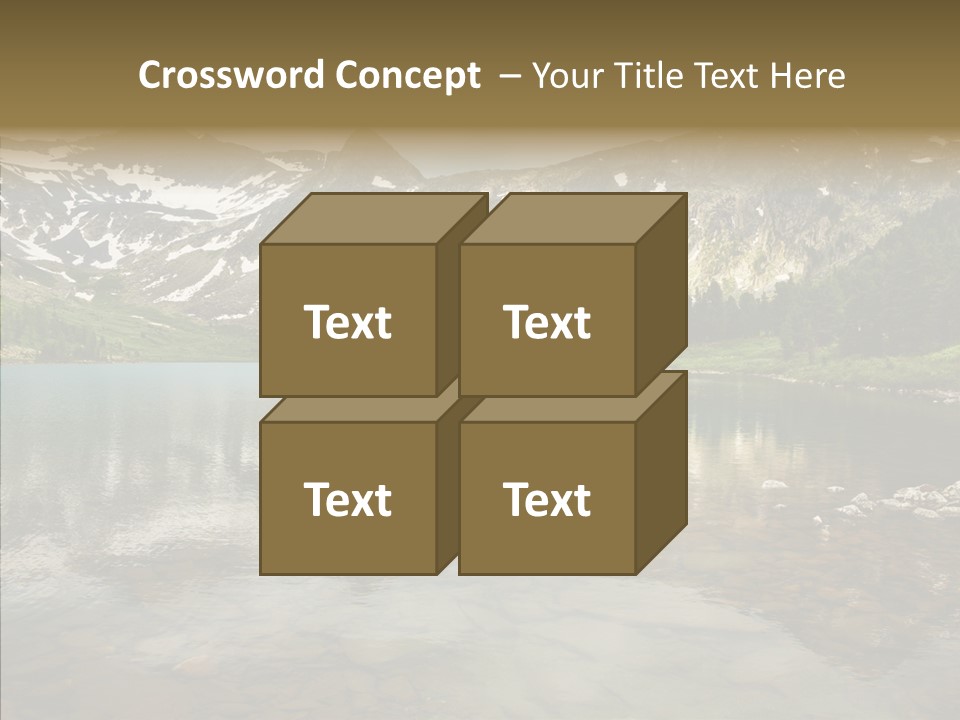 Turquoise Sky Sunset PowerPoint Template