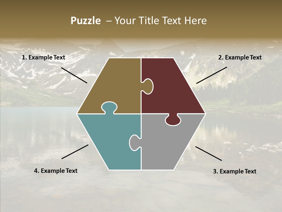 Turquoise Sky Sunset PowerPoint Template