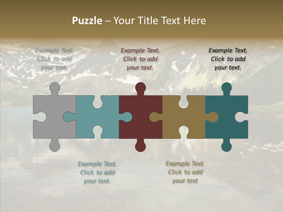 Turquoise Sky Sunset PowerPoint Template