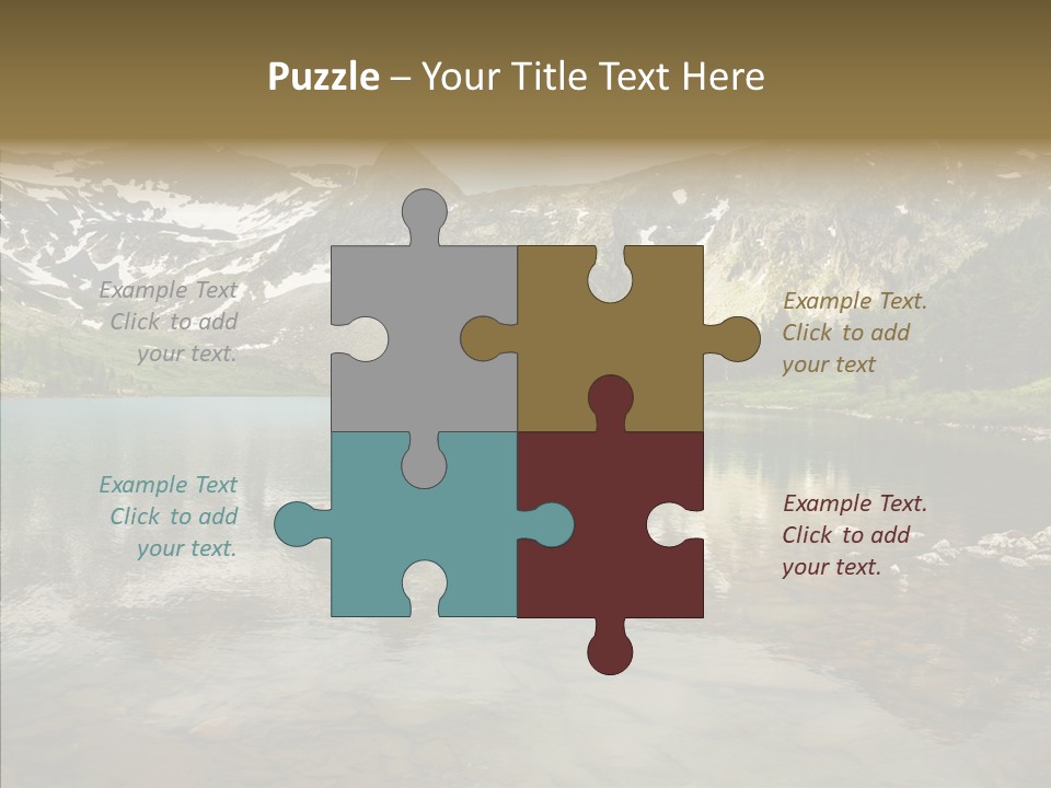 Turquoise Sky Sunset PowerPoint Template