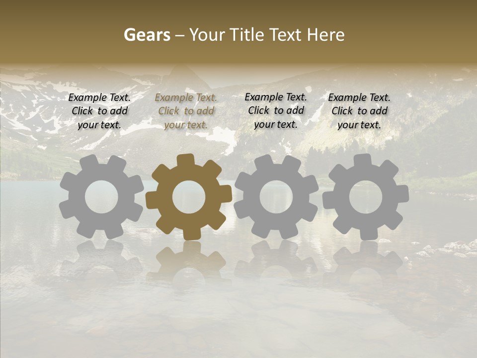 Turquoise Sky Sunset PowerPoint Template