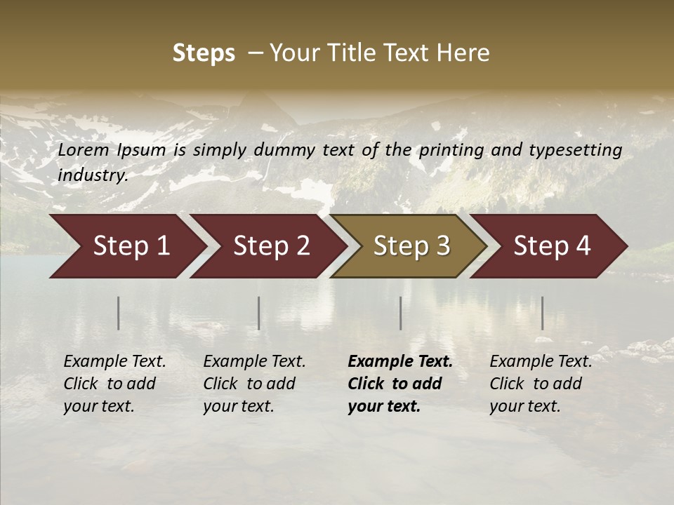 Turquoise Sky Sunset PowerPoint Template