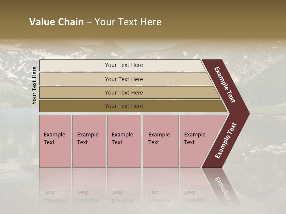 Turquoise Sky Sunset PowerPoint Template