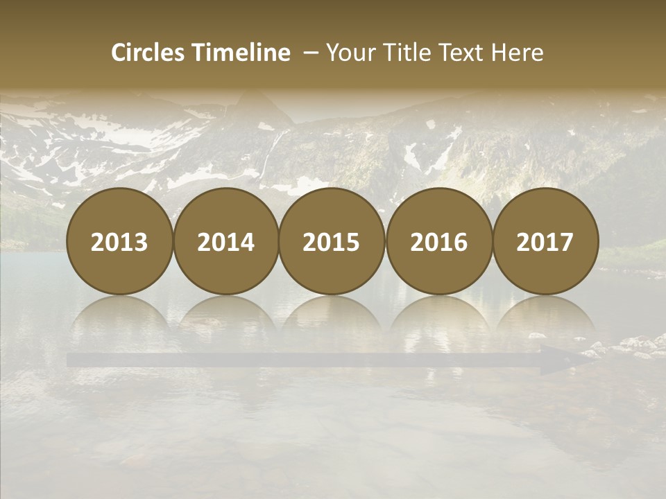 Turquoise Sky Sunset PowerPoint Template