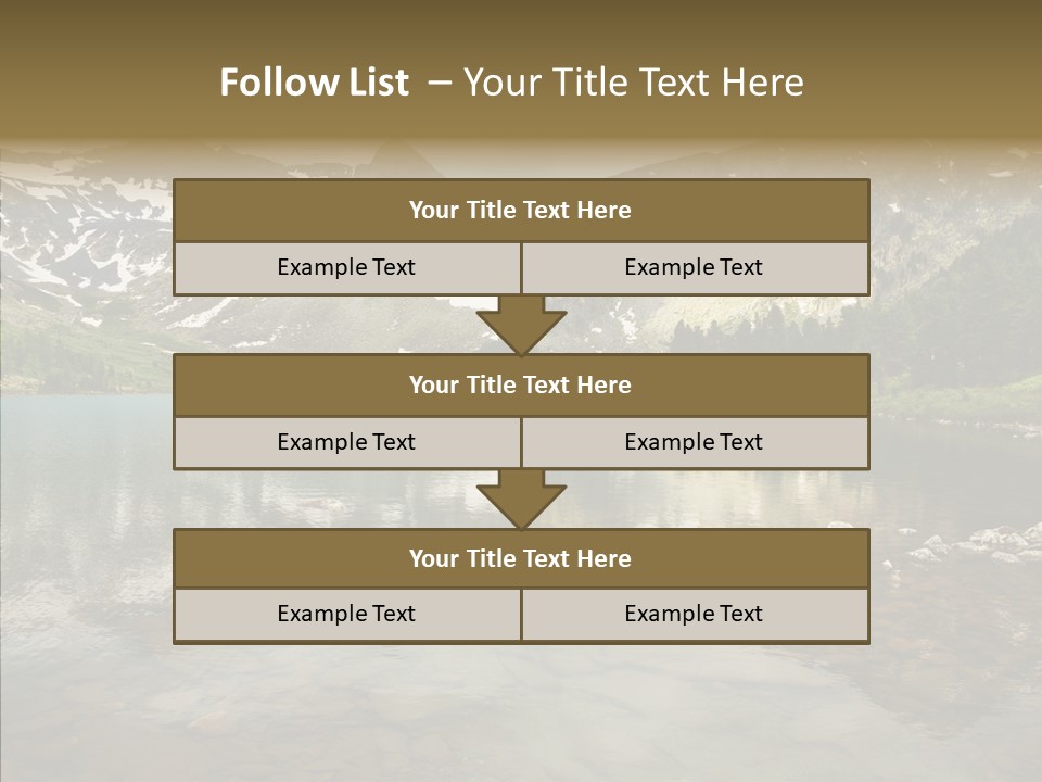 Turquoise Sky Sunset PowerPoint Template