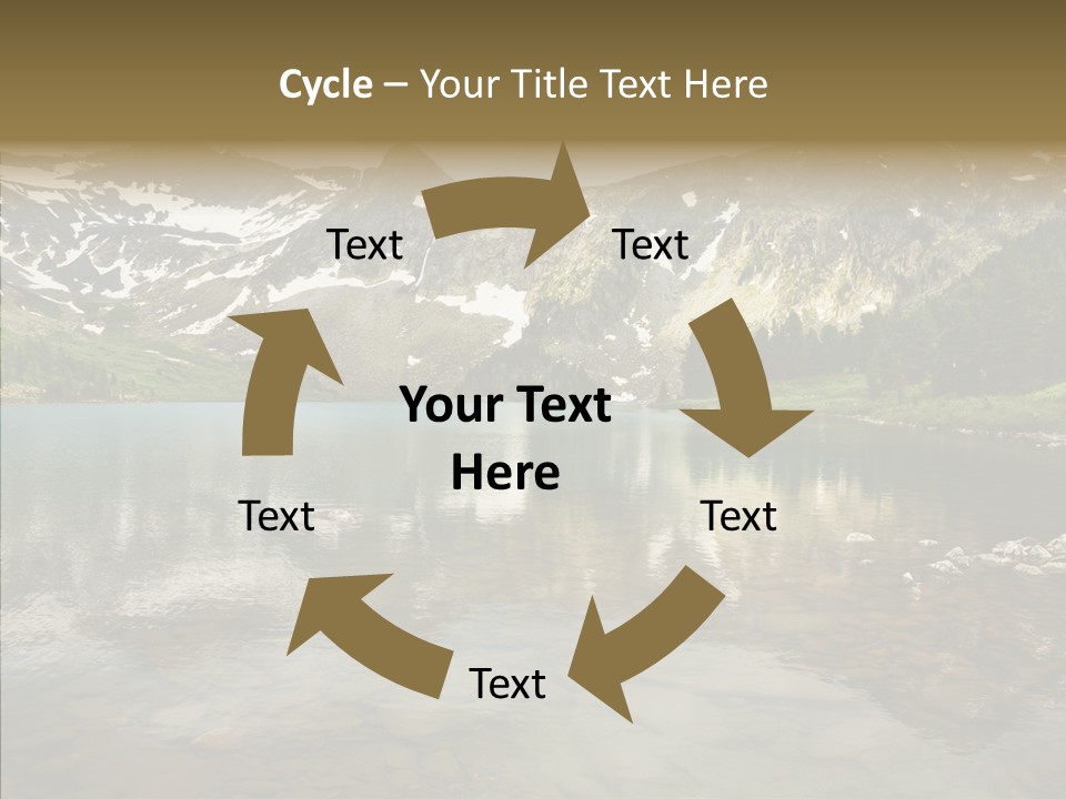 Turquoise Sky Sunset PowerPoint Template