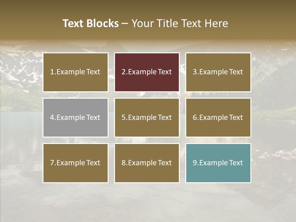 Turquoise Sky Sunset PowerPoint Template