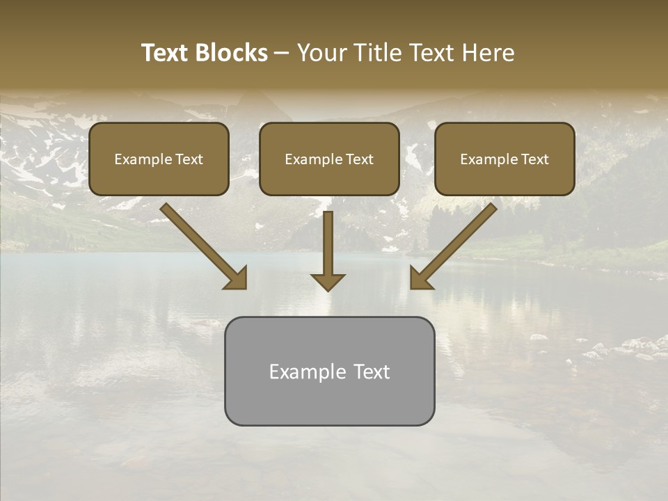 Turquoise Sky Sunset PowerPoint Template