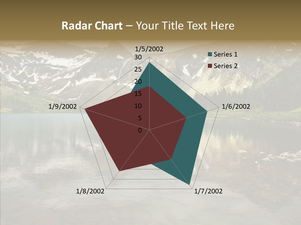Turquoise Sky Sunset PowerPoint Template