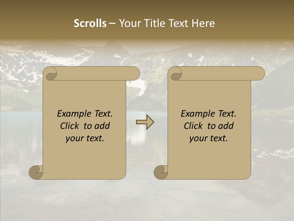 Turquoise Sky Sunset PowerPoint Template