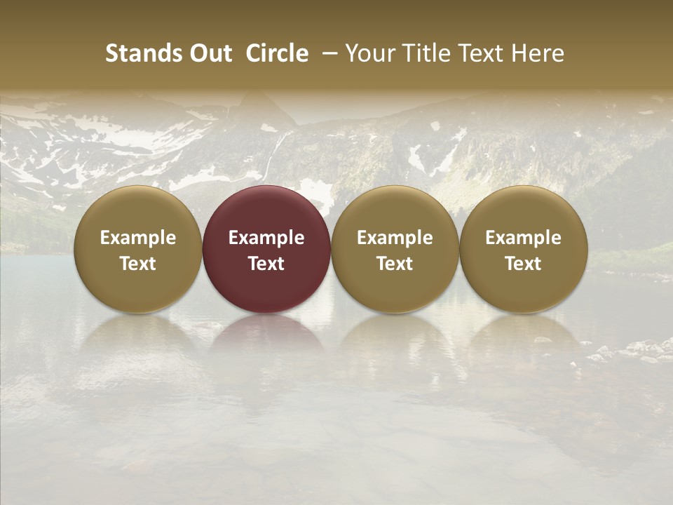 Turquoise Sky Sunset PowerPoint Template