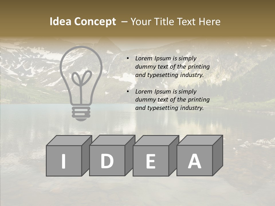 Turquoise Sky Sunset PowerPoint Template