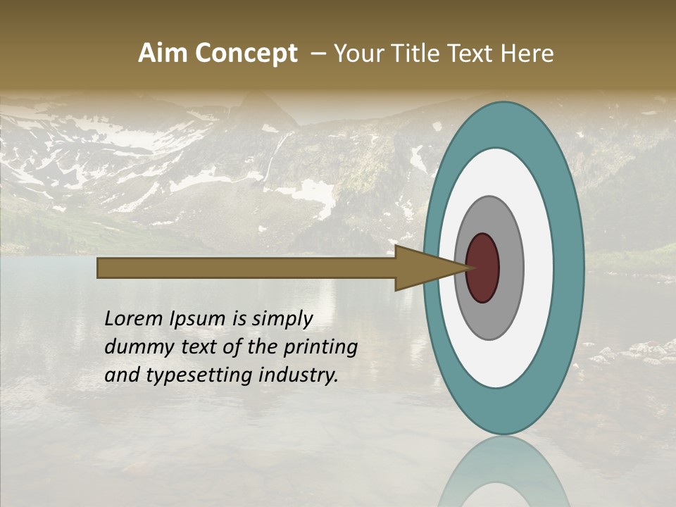 Turquoise Sky Sunset PowerPoint Template