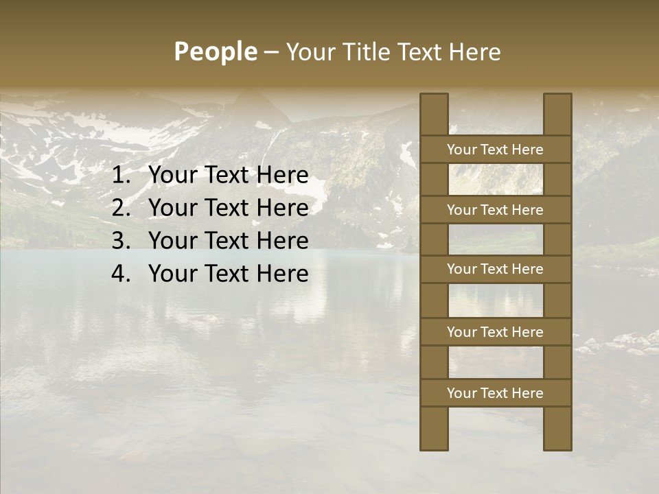 Turquoise Sky Sunset PowerPoint Template