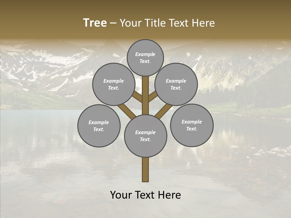 Turquoise Sky Sunset PowerPoint Template