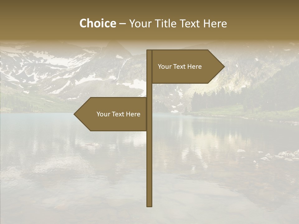 Turquoise Sky Sunset PowerPoint Template