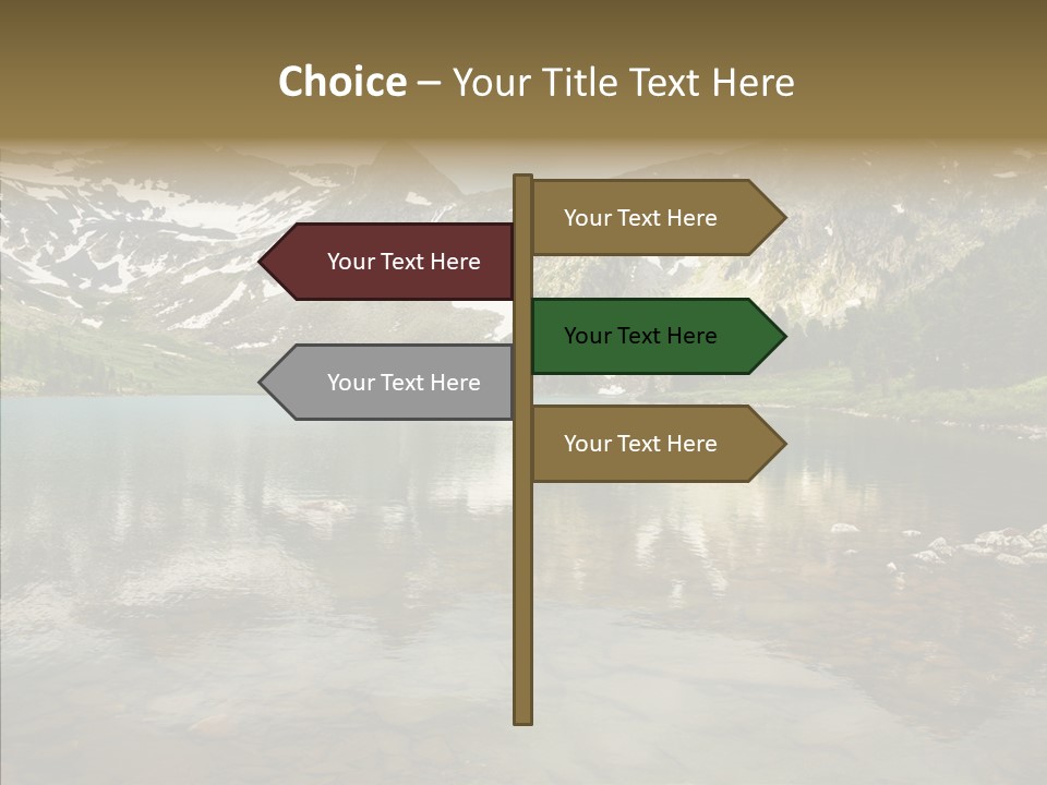 Turquoise Sky Sunset PowerPoint Template