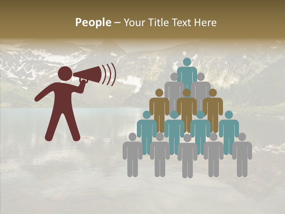 Turquoise Sky Sunset PowerPoint Template