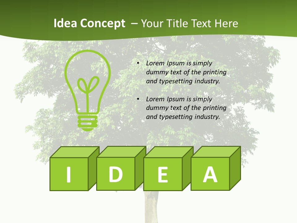 Individual Stem Environment PowerPoint Template