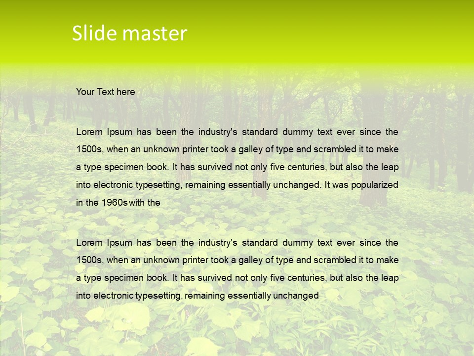 Branch Growth Shrub PowerPoint Template