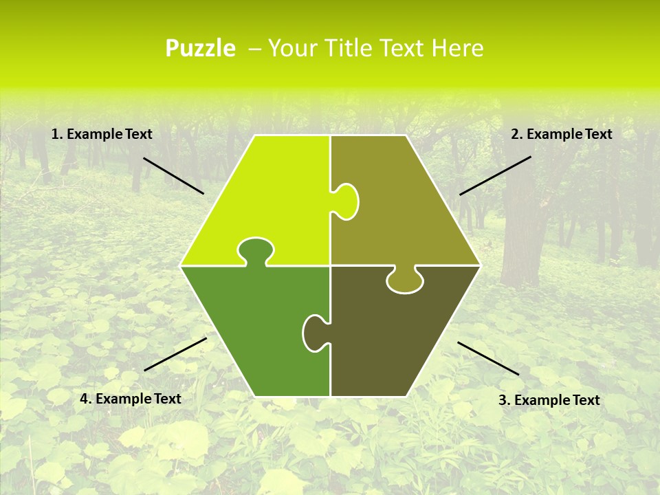 Branch Growth Shrub PowerPoint Template