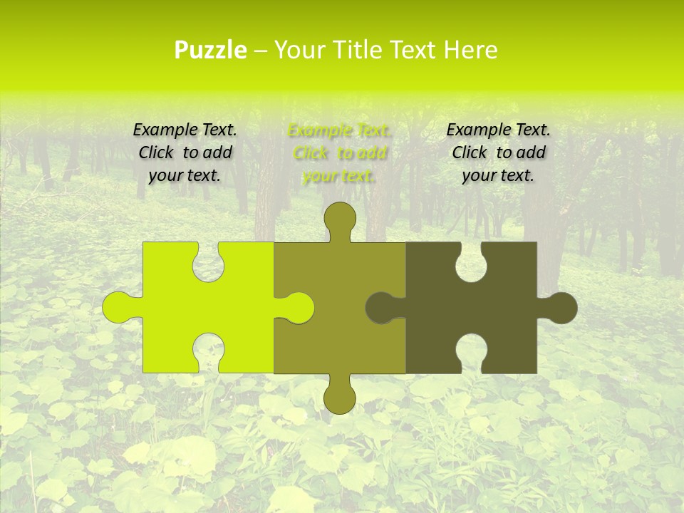 Branch Growth Shrub PowerPoint Template