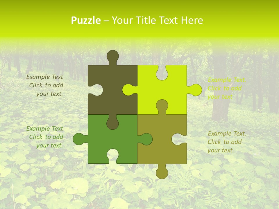 Branch Growth Shrub PowerPoint Template