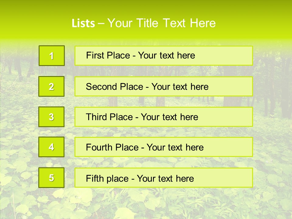 Branch Growth Shrub PowerPoint Template