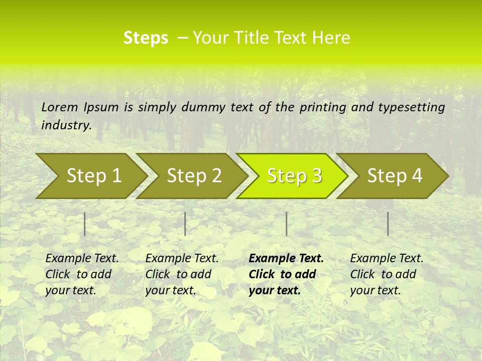 Branch Growth Shrub PowerPoint Template