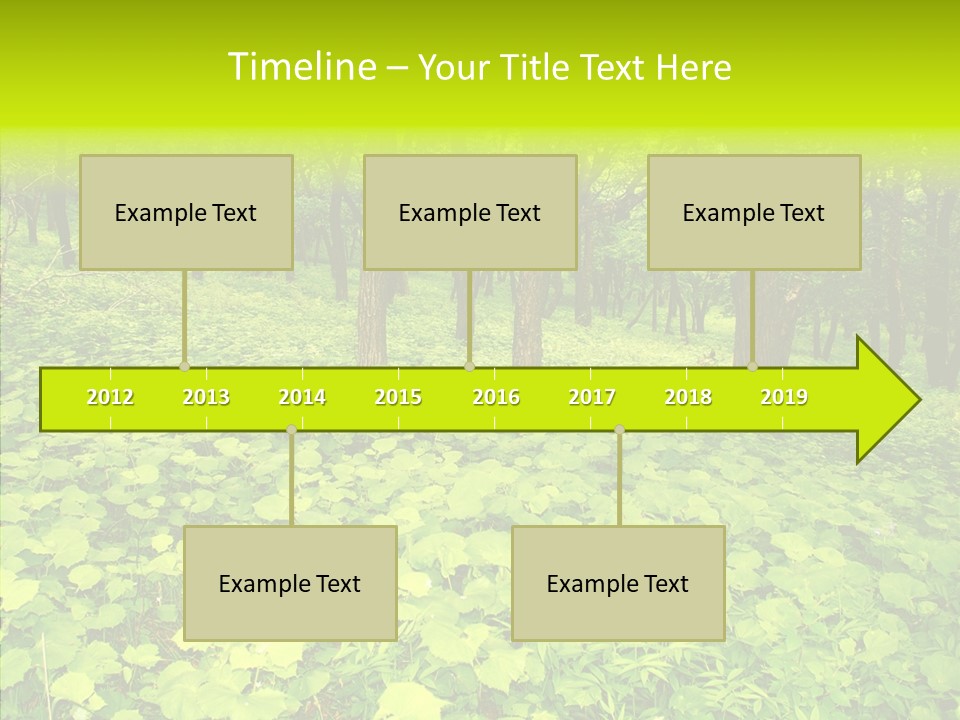 Branch Growth Shrub PowerPoint Template