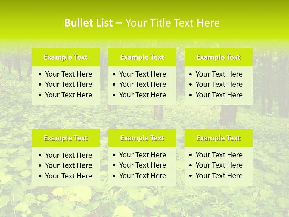 Branch Growth Shrub PowerPoint Template
