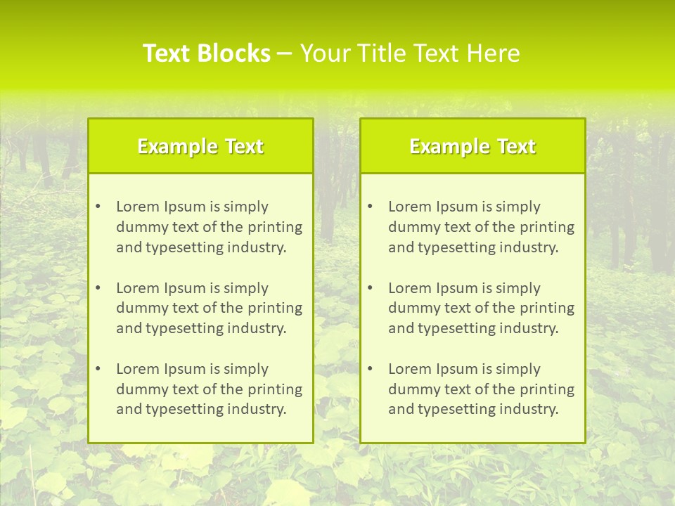 Branch Growth Shrub PowerPoint Template