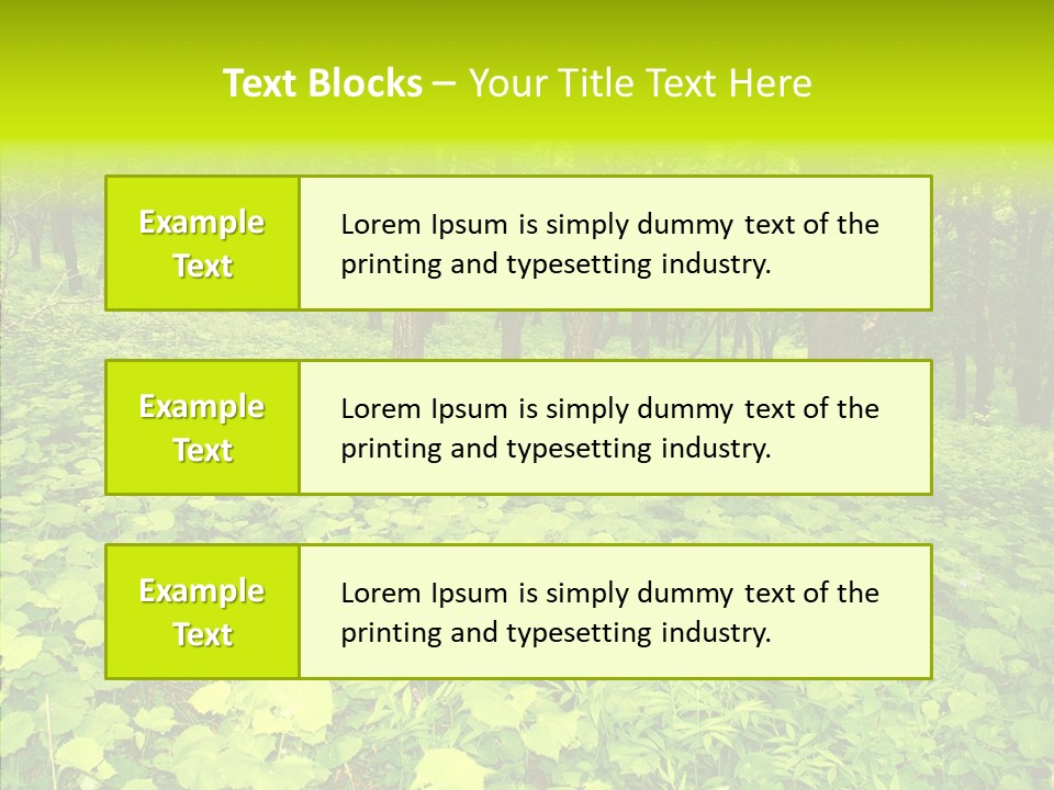 Branch Growth Shrub PowerPoint Template