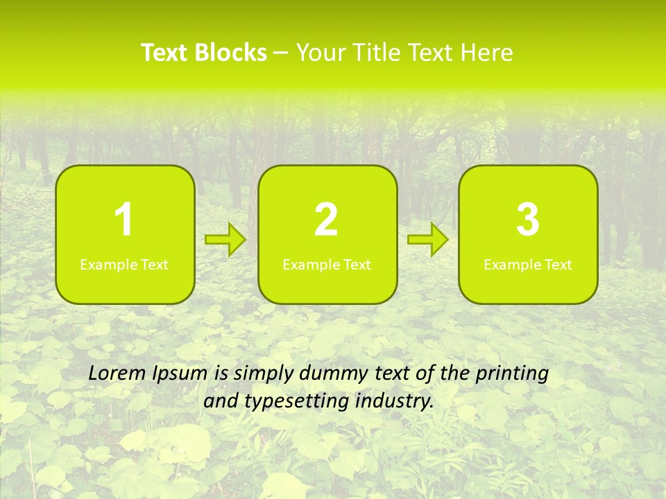 Branch Growth Shrub PowerPoint Template