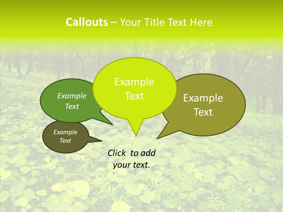 Branch Growth Shrub PowerPoint Template