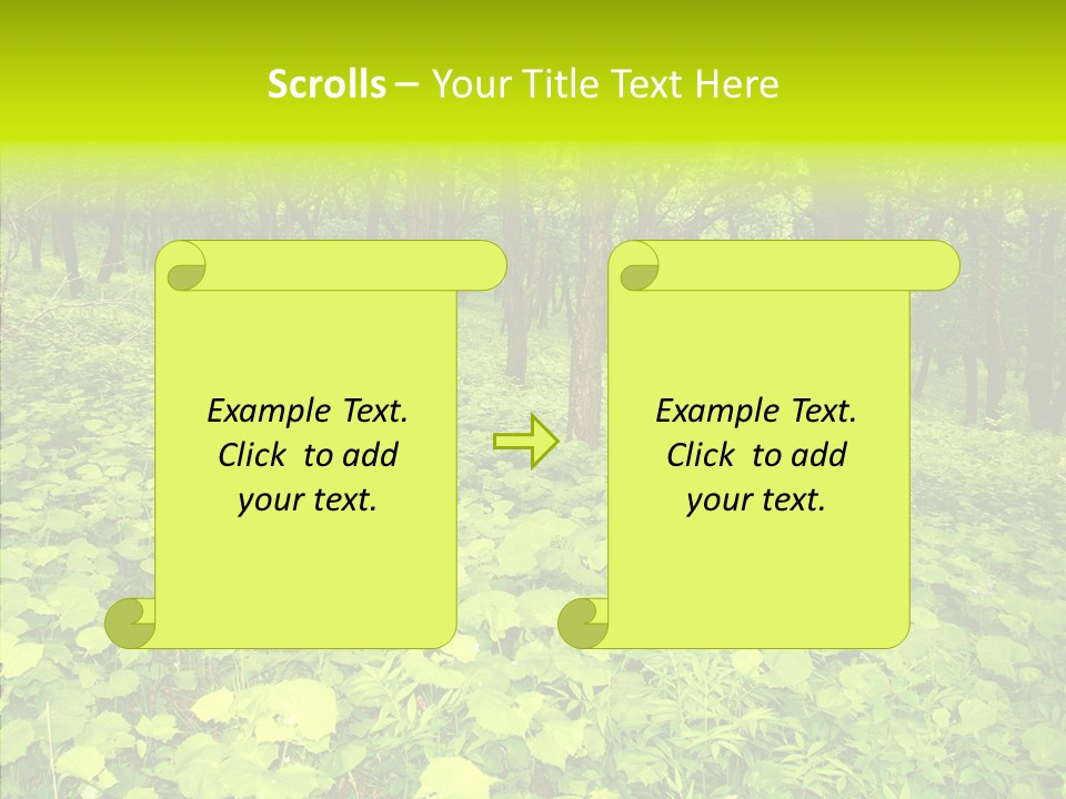 Branch Growth Shrub PowerPoint Template