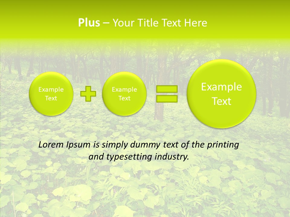 Branch Growth Shrub PowerPoint Template