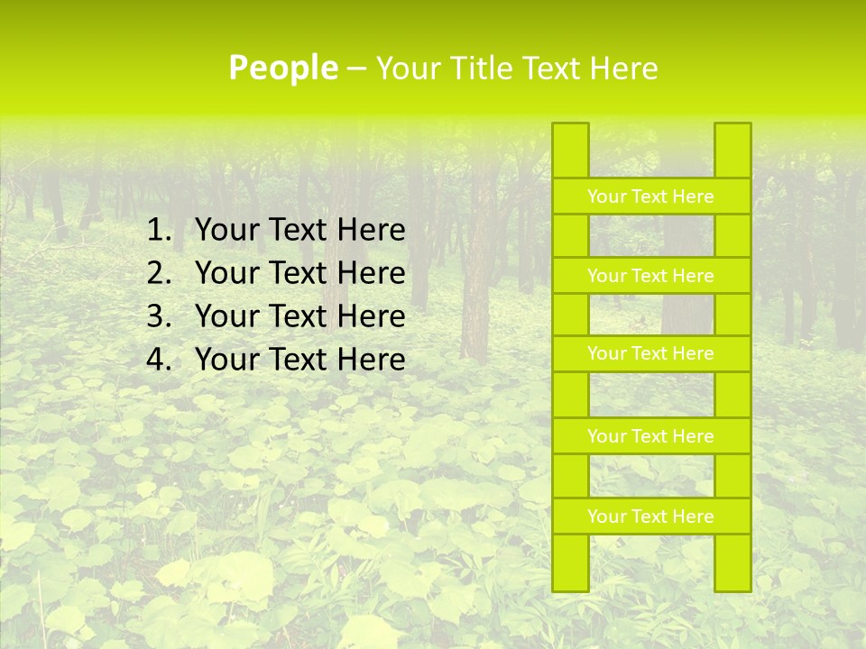 Branch Growth Shrub PowerPoint Template