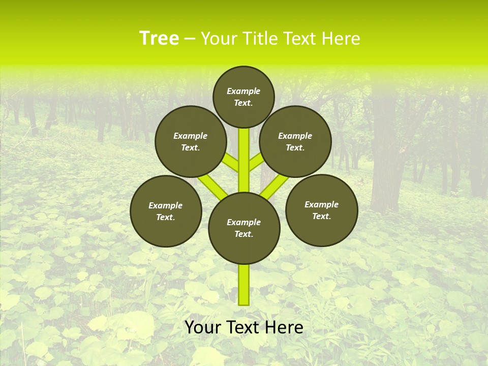 Branch Growth Shrub PowerPoint Template