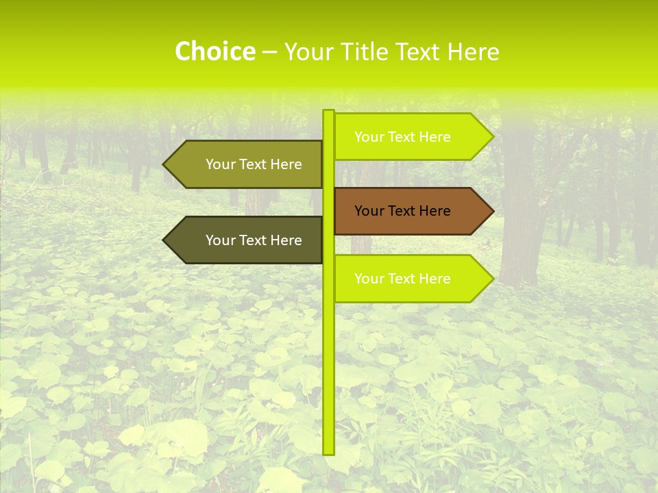 Branch Growth Shrub PowerPoint Template