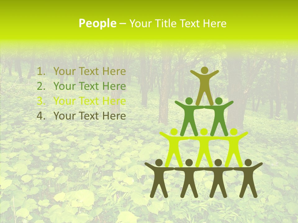 Branch Growth Shrub PowerPoint Template