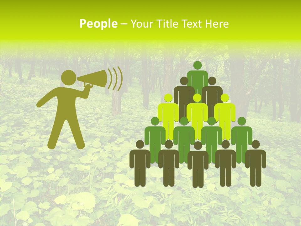 Branch Growth Shrub PowerPoint Template