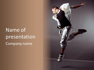 Rap Pose Breakdancing PowerPoint Template